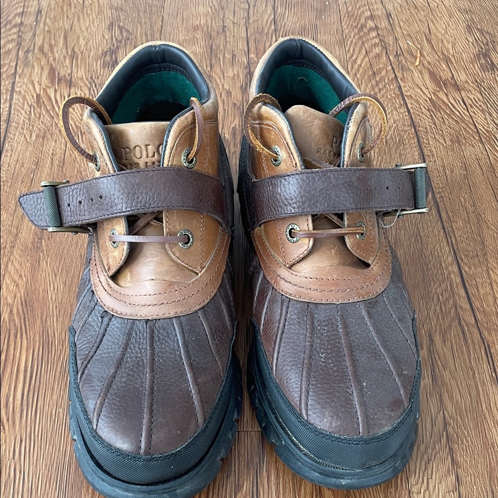Polo by Ralph Lauren Brown and Tan Men's Boots - 10.5